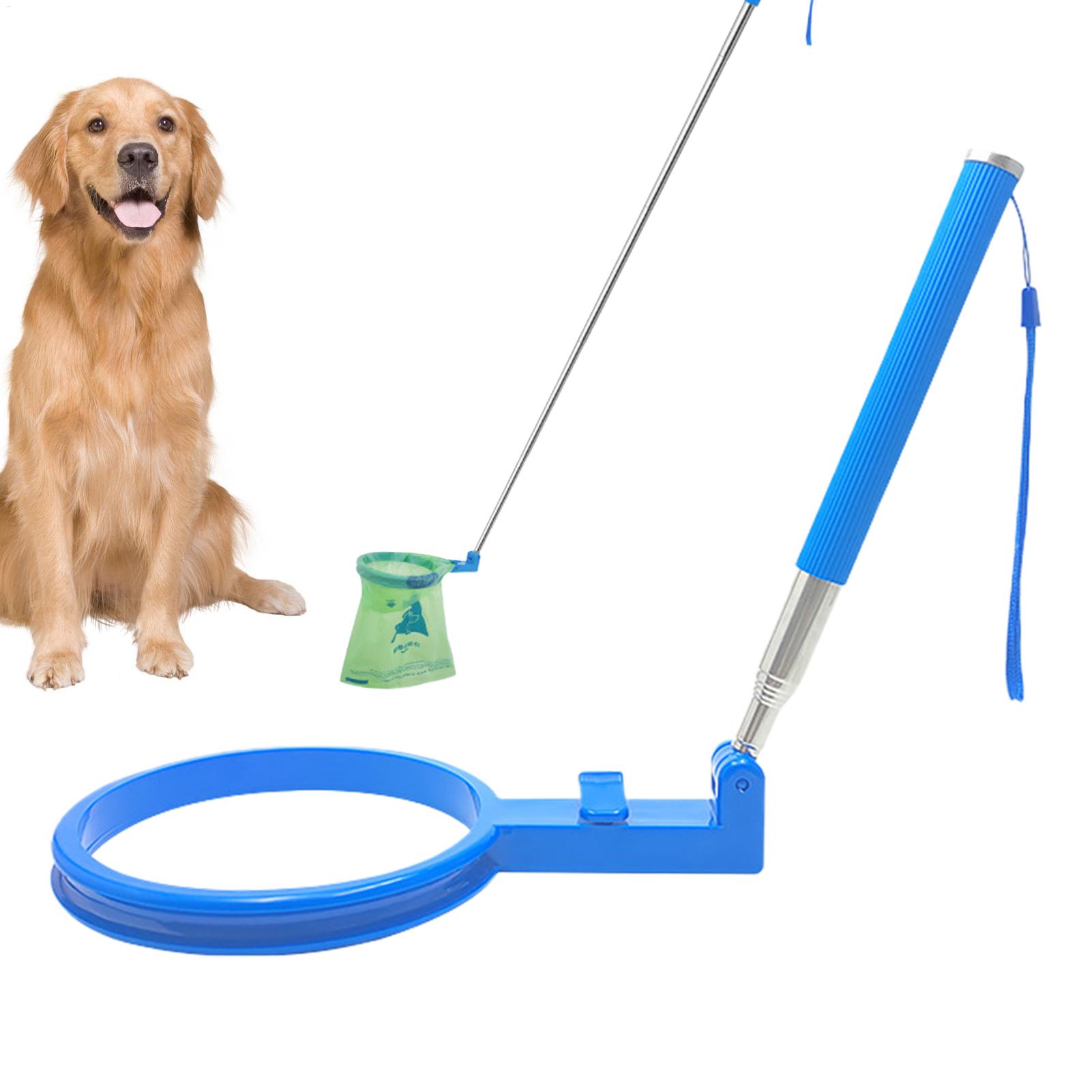Outdoor Adventure Walks - 伸縮式ハンドル付きの犬用うんち収集器。折りたたみ式で、屋外での散歩や公園での遊び、外出時に便利。
