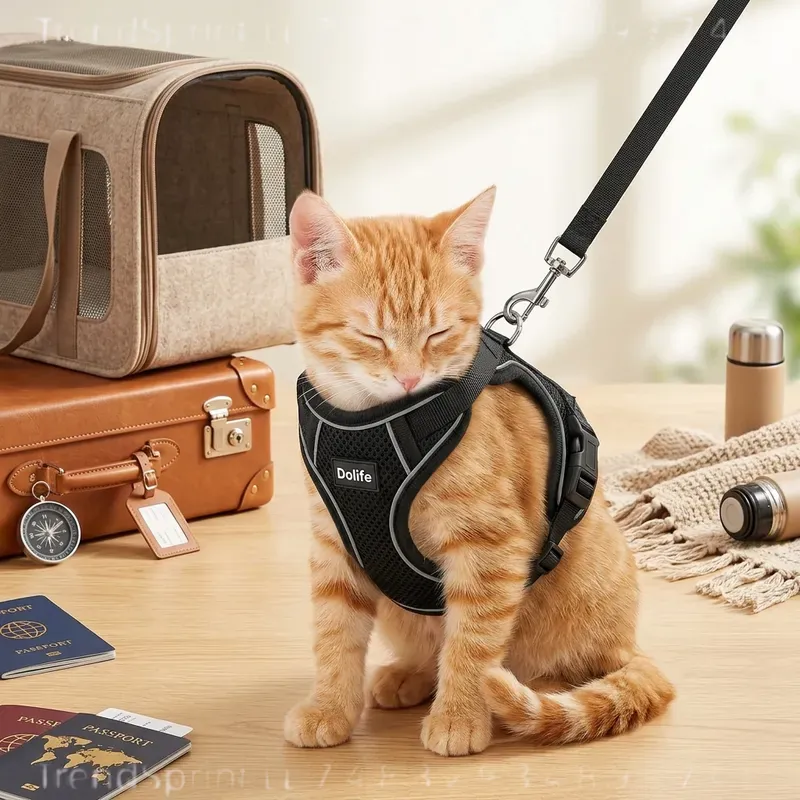 猫用ハーネスとリードセット、脱走防止、柔らかく調節可能、通気 - Outdoor Adventure Walks のレビューと価格