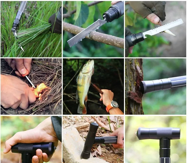 アウトドアキャンプ用ウォーキングスティック 安全多機能ハイキ - Outdoor Adventure Walks のレビューと価格