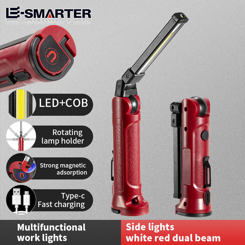 COB LED ワークライト充電式折りたたみ懐中電灯屋外キャ - Outdoor Adventure Trips のレビューと価格