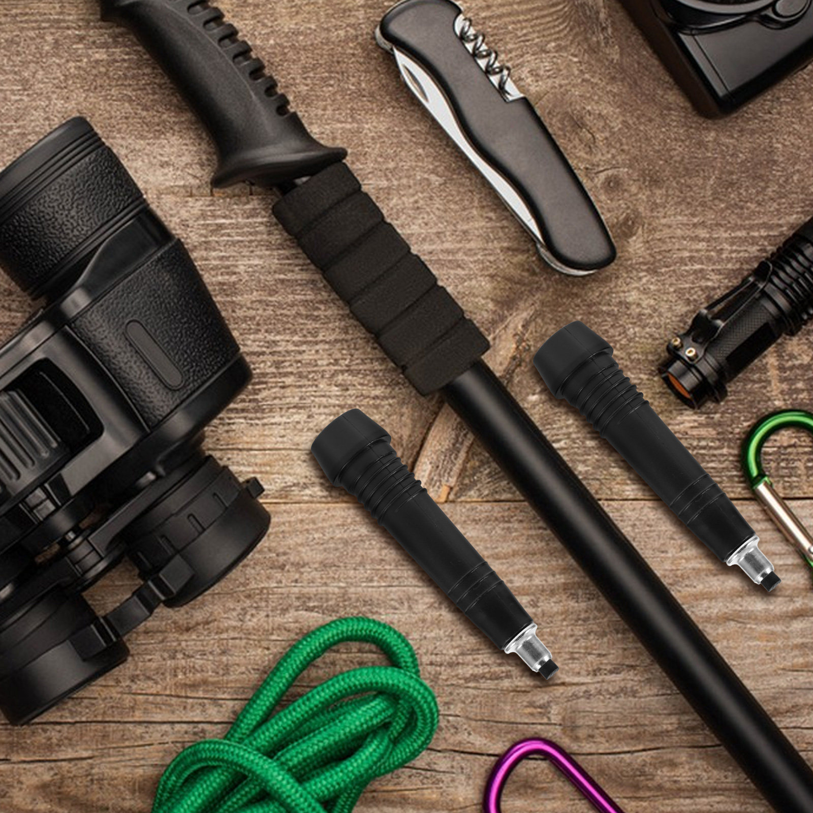 2個入り 頑丈なスチール製トレッキングポールチップ 簡単装着 - Outdoor Adventure Walks のレビューと価格