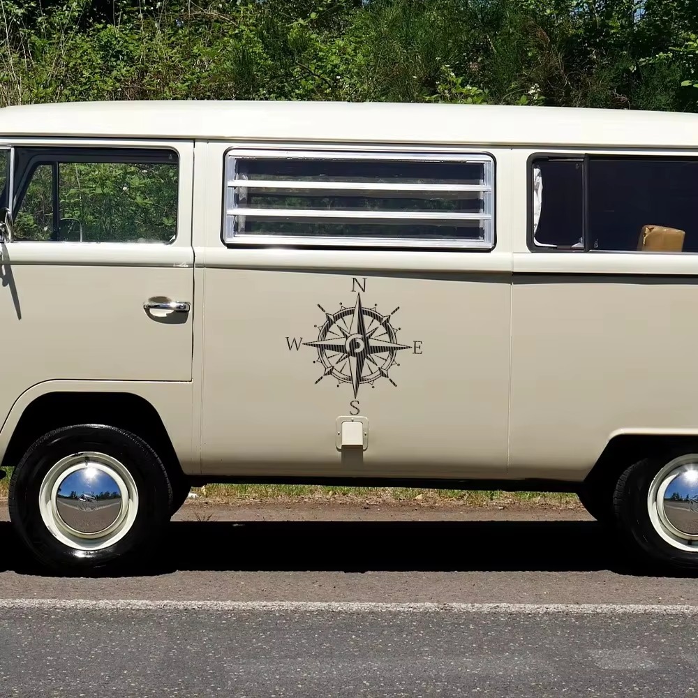 車用コンパスアドベンチャースタイルステッカー装飾デカール屋外 - Outdoor Adventure Films のレビューと価格