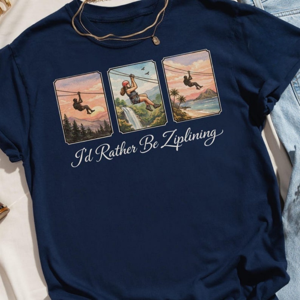 I'd Rather Be Ziplining Tシャツ ア - Outdoor Adventure Ziplines & Waterfall Puerto Vallarta のレビューと価格