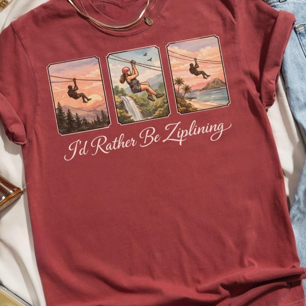I'd Rather Be Ziplining Tシャツ ア - Outdoor Adventure Ziplines & Waterfall Puerto Vallarta のレビューと価格