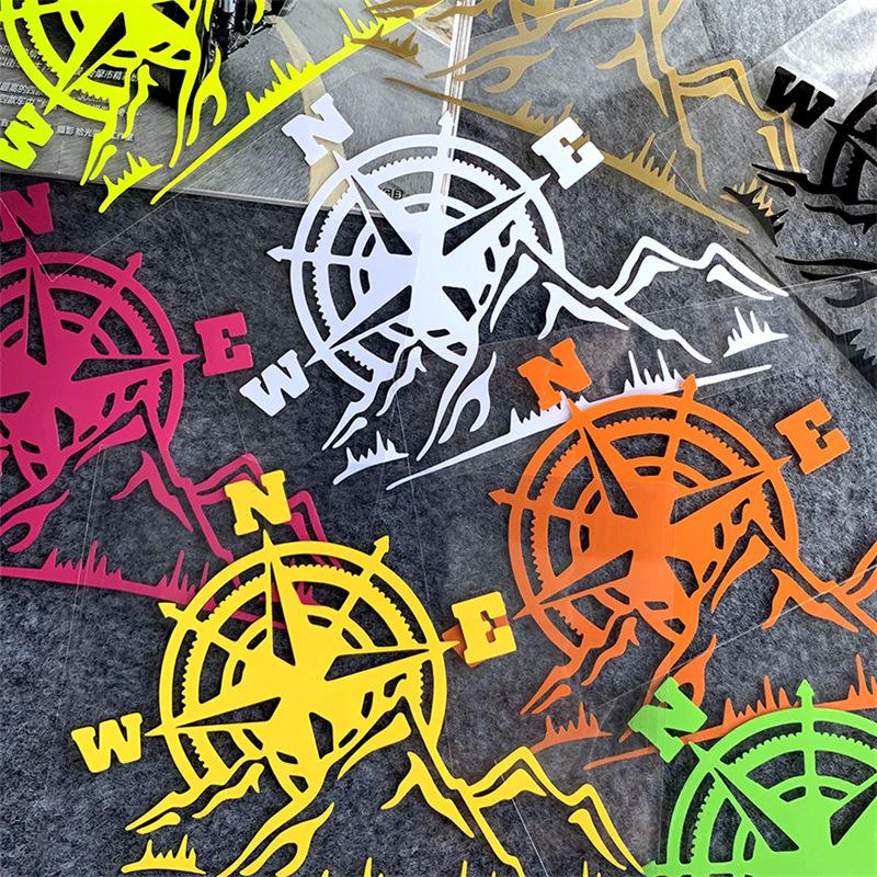 防水コンパスステッカー。車、トラック、オートバイ、ジャングル - Outdoor Adventure Vehicles のレビューと価格